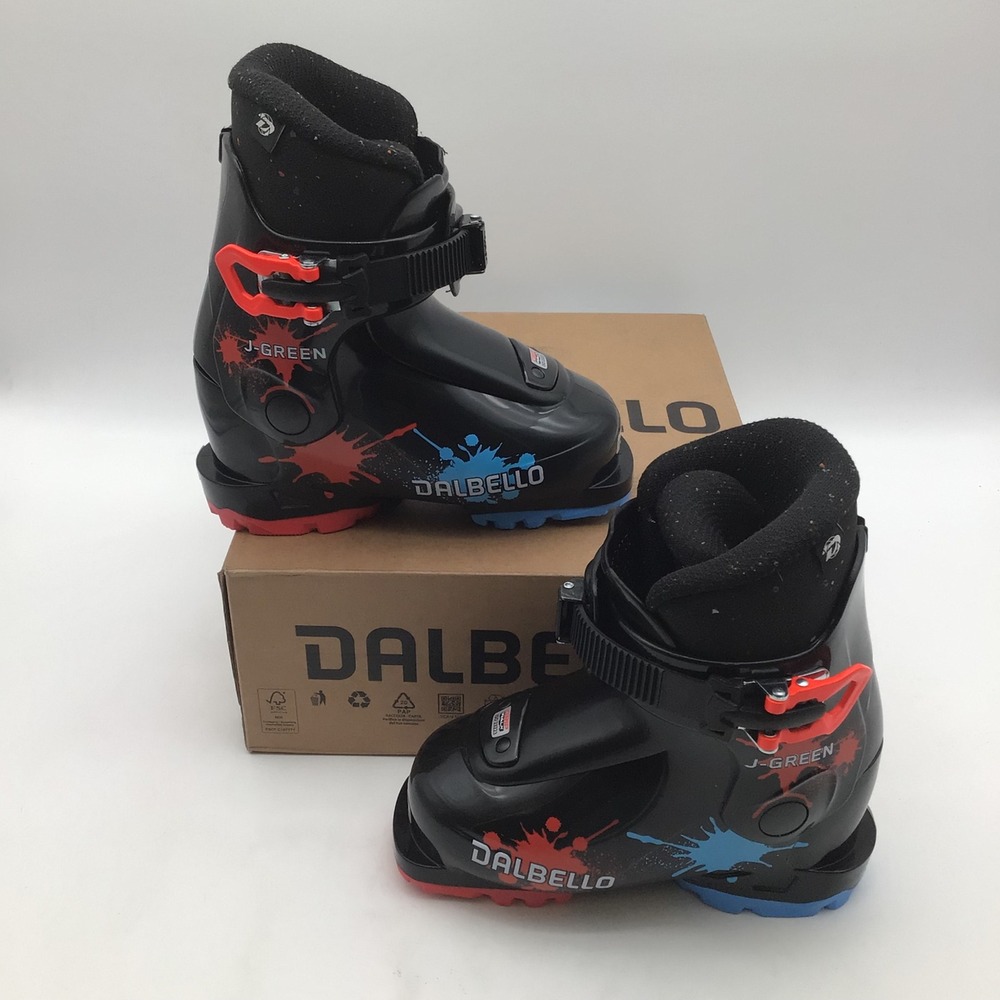 Dalbello J Green 1.0 GW Kids Junior Ski Boots Black 17 / 17.5 216mm NEW